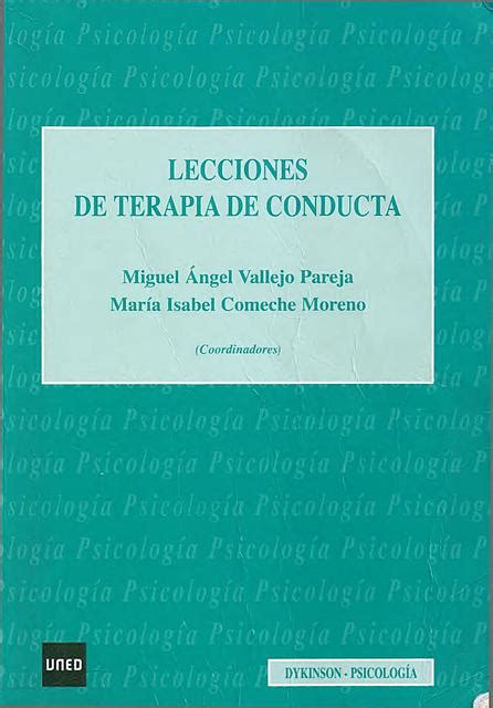 Lecciones Terapia Conducta MIGUEL GALEANO Andrades UDocz