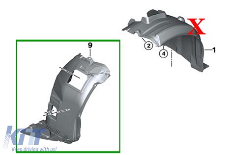 Front Right Fender Liner Suitable For Bmw 3 Series E90 E91 Lci 2008 2011 Sedan Touring