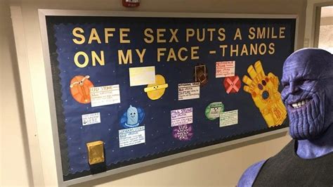 Thanos Practices Safe Sex In Viral Avengers Endgame Bulletin Board