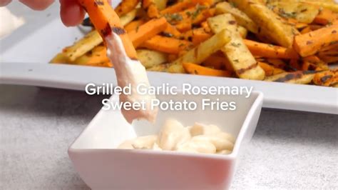 Grilled Sweet Potato Fries With Garlic And Rosemary Recipe Big Y Dig In