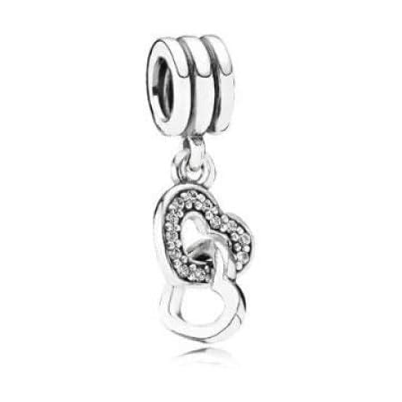 Pandora Moments Verschlungene Herzen Charm Anh Nger Sterling Silber