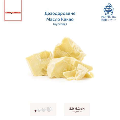 Какао-масло дезодороване кускове (Barry Callebaut)