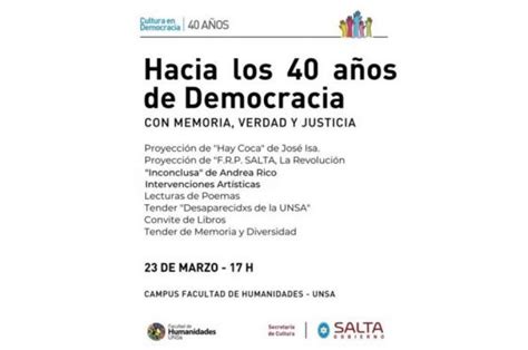 Noticia A Os De Democracia Con Memoria Verdad Y Justicia En La