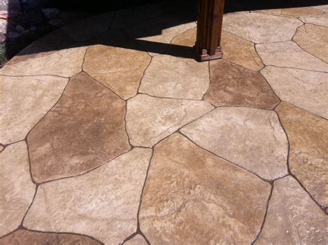 Stamped Concrete Flagstone Look Atelier Yuwa Ciao Jp