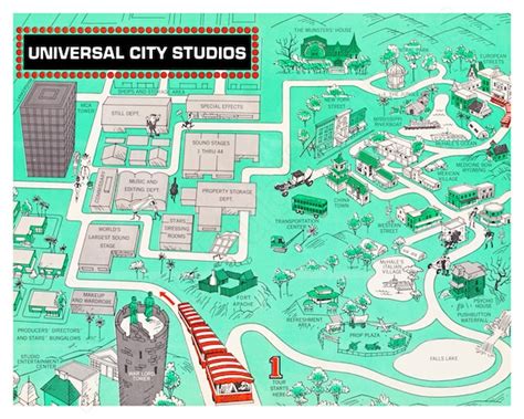 Universal Studios Hollywood Backlot Map