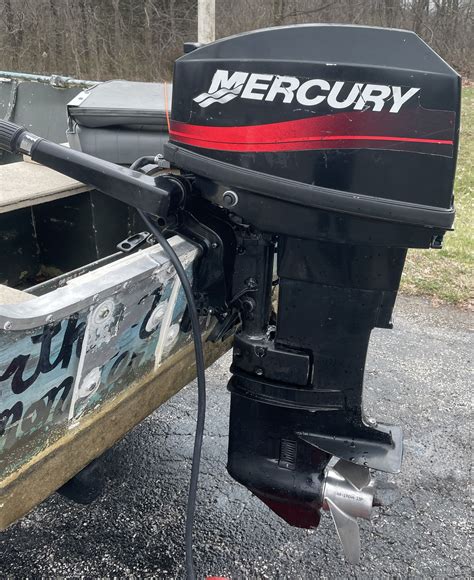 2001 Mercury 25hp 2 Stroke Tiller Short Shaft Electric Start Ohio