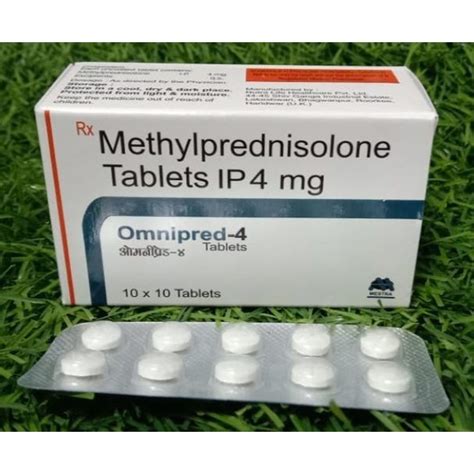 Methylprednisolone Tablets Ip 4mg At Rs 140box In Roorkee Id