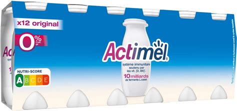 Actimel 0 Yaourt à Boire Nature 12 x 100g Amazon fr Epicerie