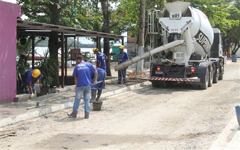 Obras na Praia das Pedrinhas seguem avançando São Gonçalo O Dia