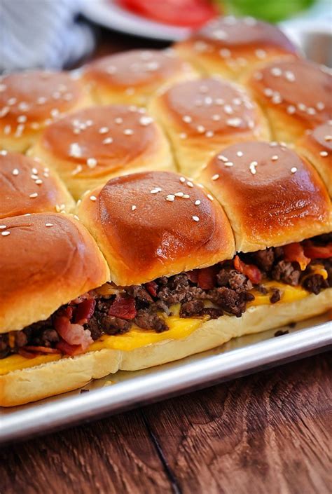 Bacon Cheeseburger Sliders Life In The Lofthouse