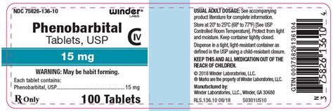 Phenobarbital Winder Laboratories Llc Fda Package Insert