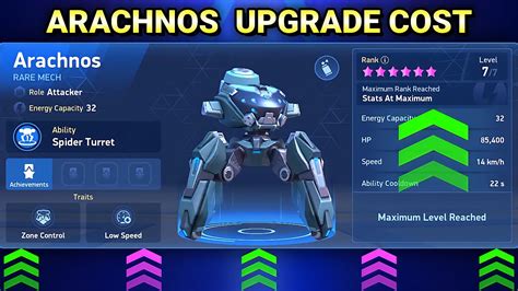 Mech Arena Arachnos Upgrade Youtube