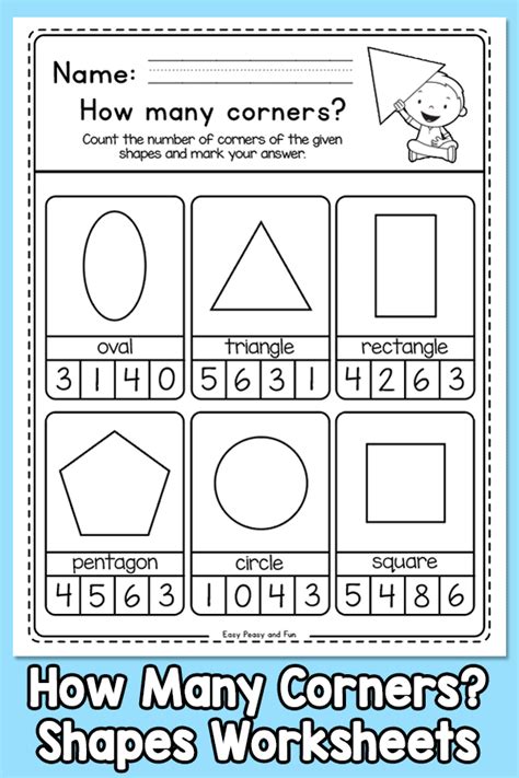 How Many Corners Shapes Worksheets Easy Peasy And Fun Membership