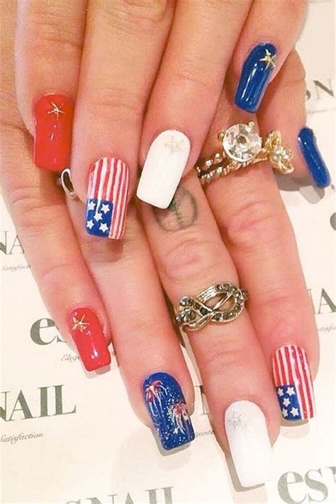 Patriotic Nail Art Pictures, Photos, and Images for Facebook, Tumblr, Pinterest, and Twitter