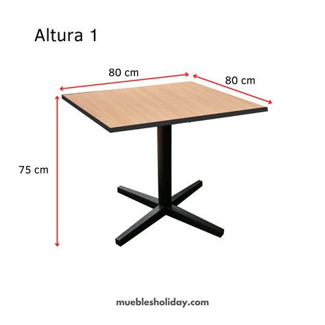 Mesa Elite De 80 X 80 Cm Muebles Holiday