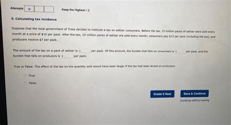 Solved Calculating Tax Incidence Suppose That The Local Chegg