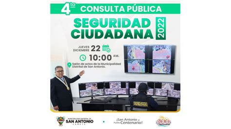 Ta Consulta P Blica De Seguridad Ciudadana Noticias