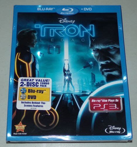 Disney Tron Legacy Blu Ray DVD 2 Disc 2010 Jeff Bridges Digital