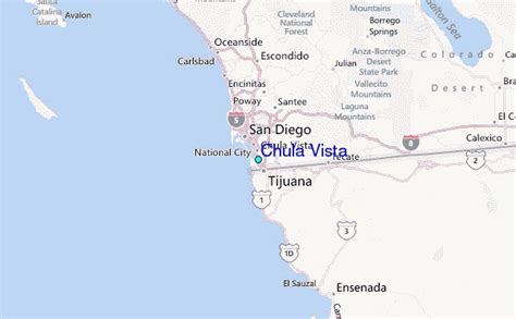 Chula Vista Map - TravelsFinders.Com