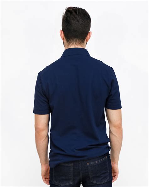 Camisa Polo Azul Marinho Masculina Lasfer Store Moda B Sica E