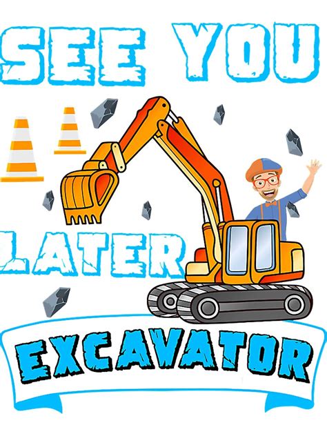 Blippi See You Later Excavator Svg Blippi Birthday Svg Car Inspire