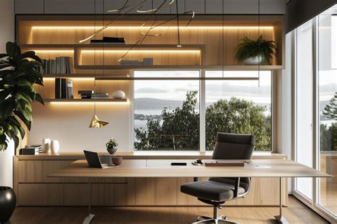 Premium Photo | Modern Home Office with Natural Light