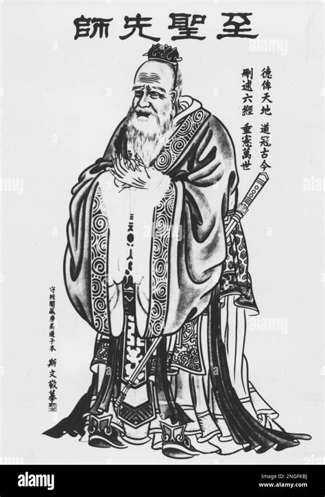 China's philosopher Confucius, an aristocrat of the 6th century B.C ...