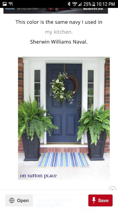 Sherwin Williams Naval Front Door