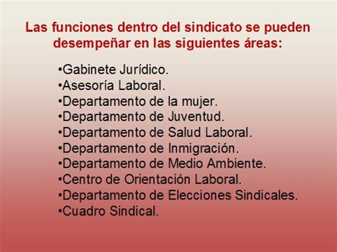 Función de los sindicatos