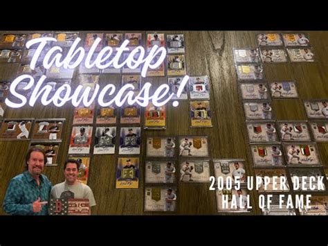 Tabletop Showcase 2005 Upper Deck Hall Of Fame Wade Boggs Cards YouTube