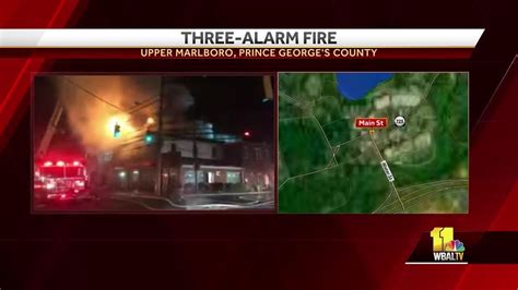 Firefighters Battle 3 Alarm Fire In Upper Marlboro Youtube