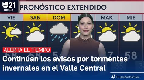 Continúan los avisos por tormentas invernales en el Valle Central YouTube