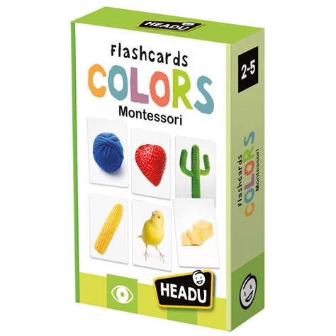 Flash Cards Colors Montessori Headu