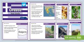 Ks Greece Fact Cards Geography Europe Teacher Made