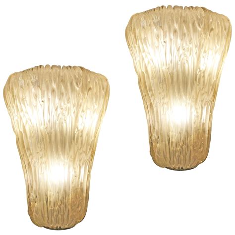 Pair Of Wall Lights Poliedri By Carlo Scarpa For Venini For Sale At Stdibs