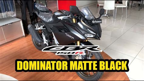 Review Honda Cbr 150 R Dominator Matte Black Youtube