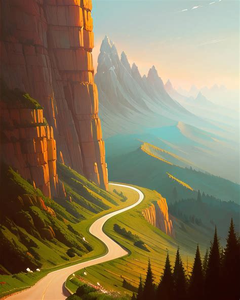 A Mountain Pass By Oceanyng On Deviantart