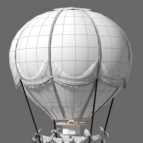 Cartoon Hot Air Balloon D Model Cgtrader