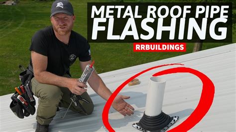 Plumbing Pipe Roof Boot Flashing Installation On A Metal Roof Youtube