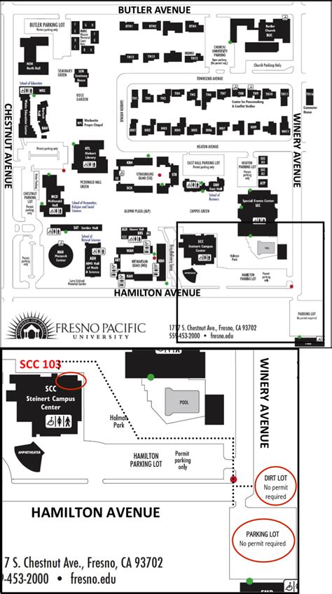 Fresno Pacific University Campus Map