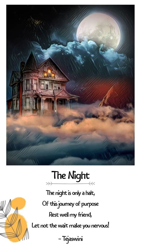 The Night Inspirational Poems Night Short Poems