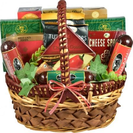 Deluxe Gift Basket Filled With Delicious Sausage & Cheese