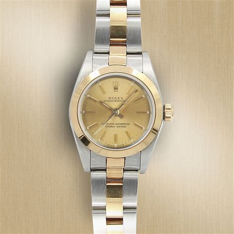 Rolex Oyster Perpetual Champagne Dial Ref Donna