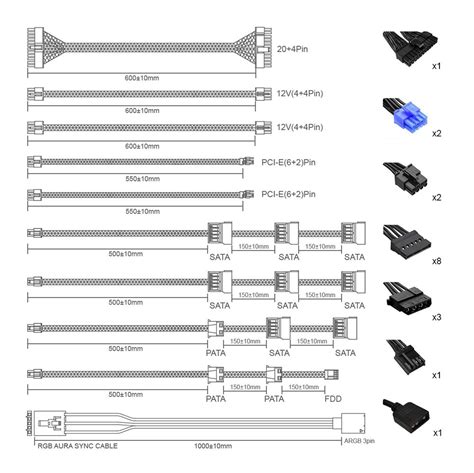 RGB-750 Pro 750W Modular aRGB PSU, 80+ Gold - Gamemax | CPC