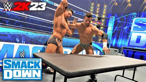 Wwe K La Knight Vs The Miz Tables Match Smackdown Youtube