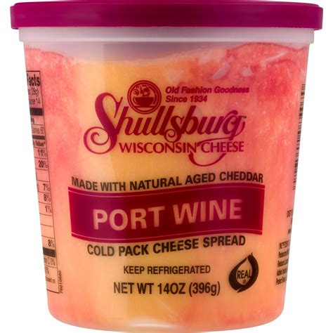 Shullsburg Creamery Spreadable Cold Pack Port Wine Cheddar Cheese