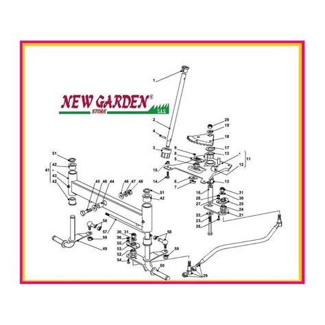 Esploso Sterzo Trattorino 92cm PLUS 15 5 92 H CASTELGARDEN GGP STIG