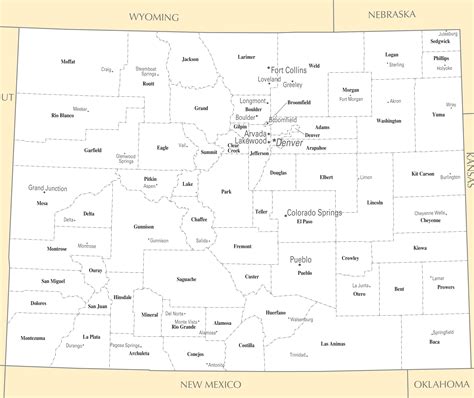 Colorado Cities And Towns • Mapsof.net