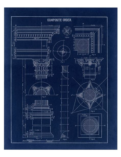 Blueprint Print Composite Order Drawing Blueprint Art Fine | Etsy