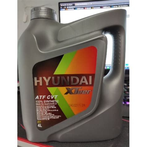 HYUNDAI XTEER ATF CVT 100 FULLY SYNTHETIC Shopee Philippines